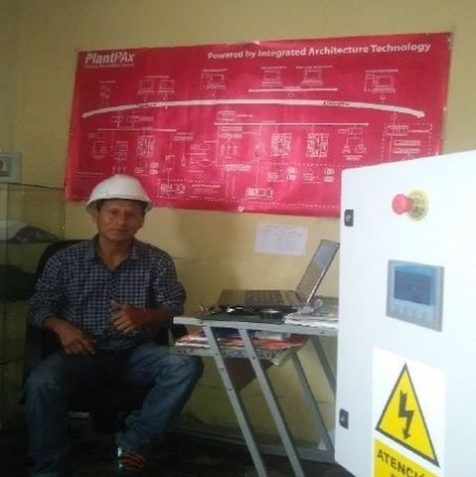 Manufactura de centro de control motor y programacion de HMI